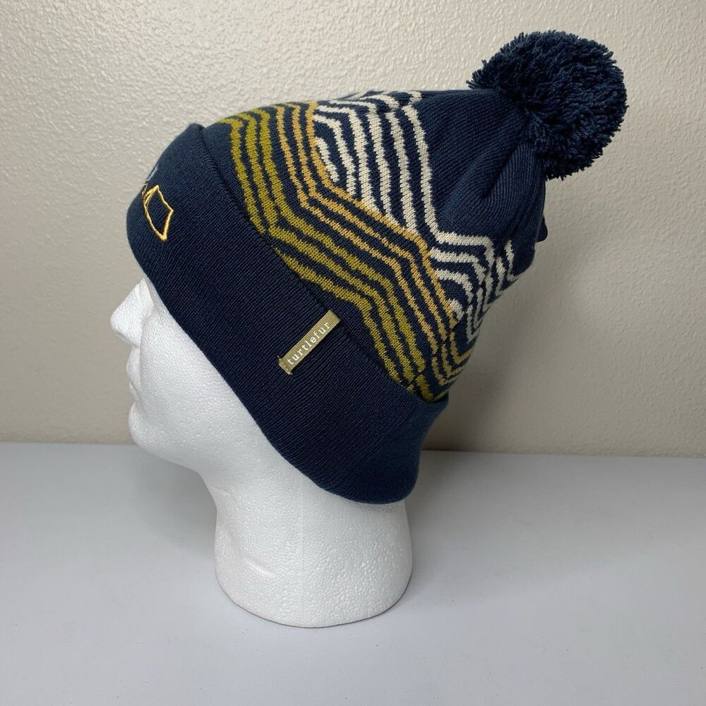 Turtle Fur NWT Beanie Youth Adventurer Blue Tent Campfire Hat Stretchy Fit